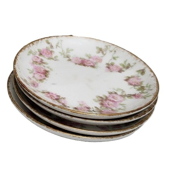 Antique CH Field Haviland Limoges GDA France Butter 4 Pat Dish Schleiger 195G - Picture 1 of 5
